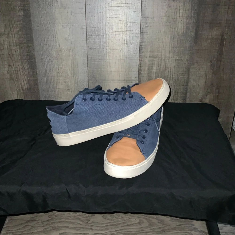 TOMS Men’s Low-Top Canvas/Leather Casual - Picture 4 of 10